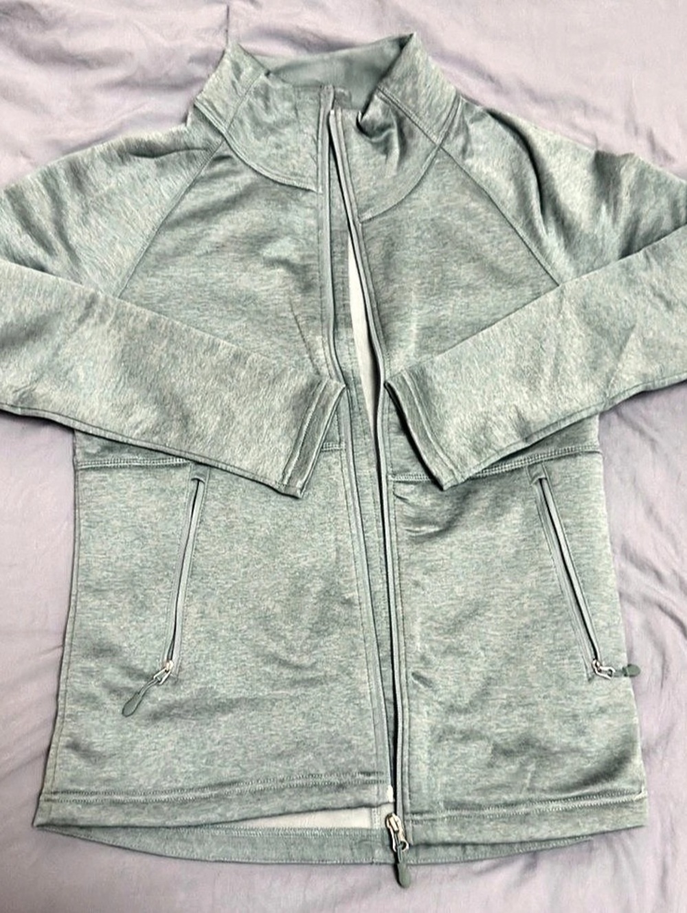 Kirkland Signature Women'Small Full-Zip Jacket in Green Size Small Like New